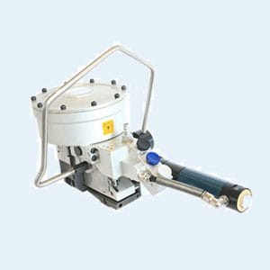 Combination pneumatic steel-strapping tool